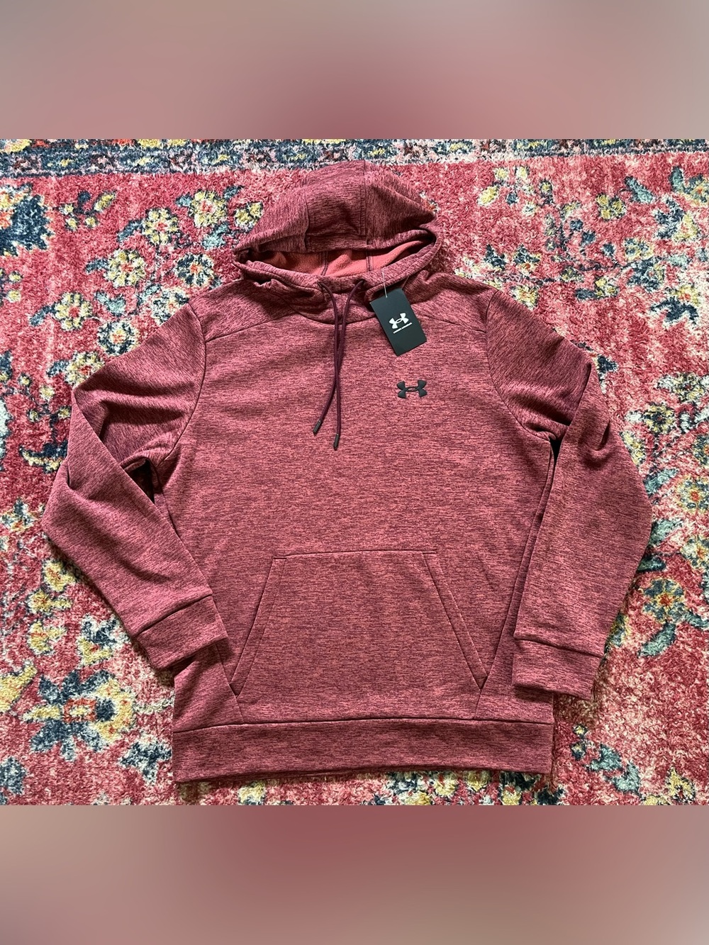Under Armour Men’s Maroon Heather Hoodie size medium *NWT